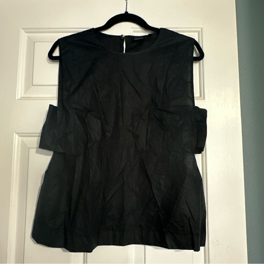 Kate Spade Black Cut Out Sleeveless Top